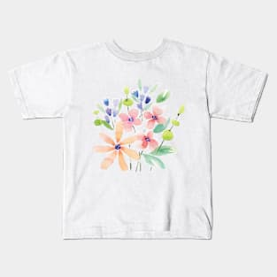 Floral Explosion - Full Size Image Kids T-Shirt